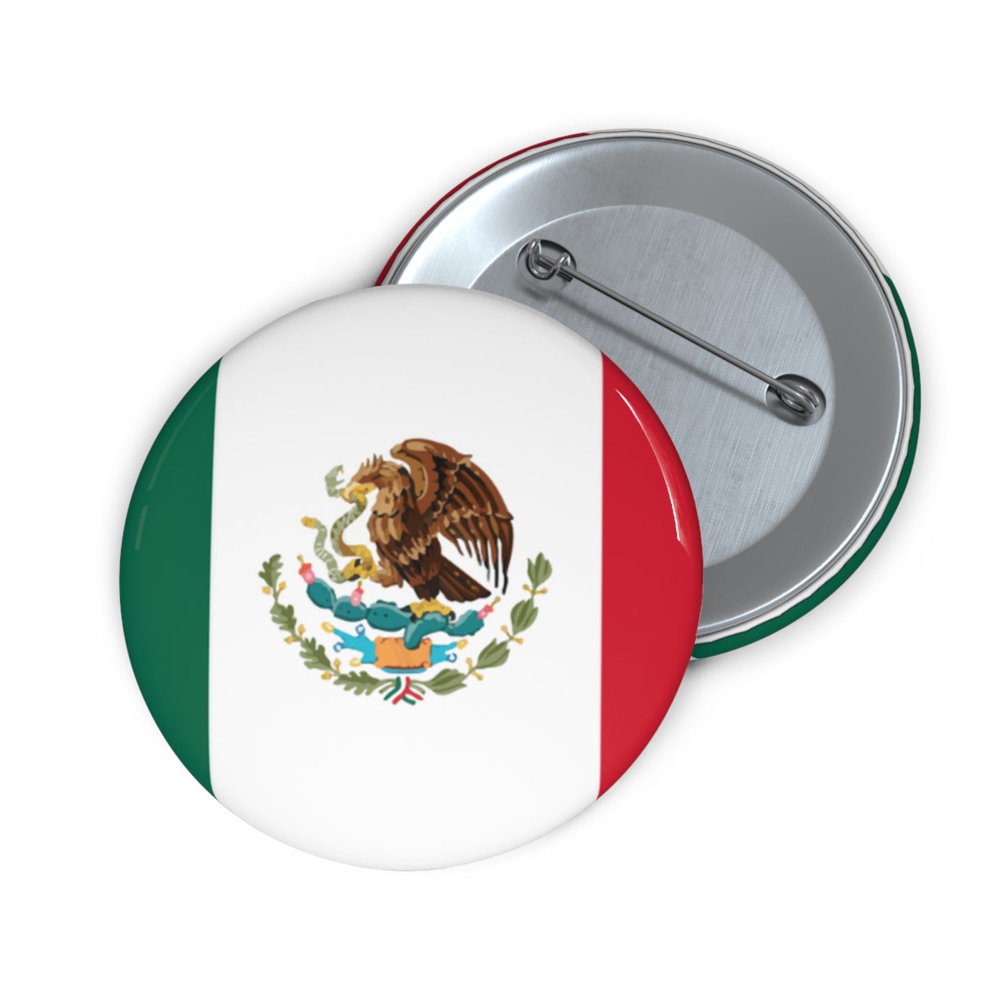 Flag Pin Buttons - Mexican