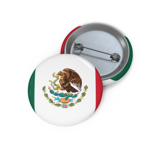 Flag Pin Buttons - Mexican