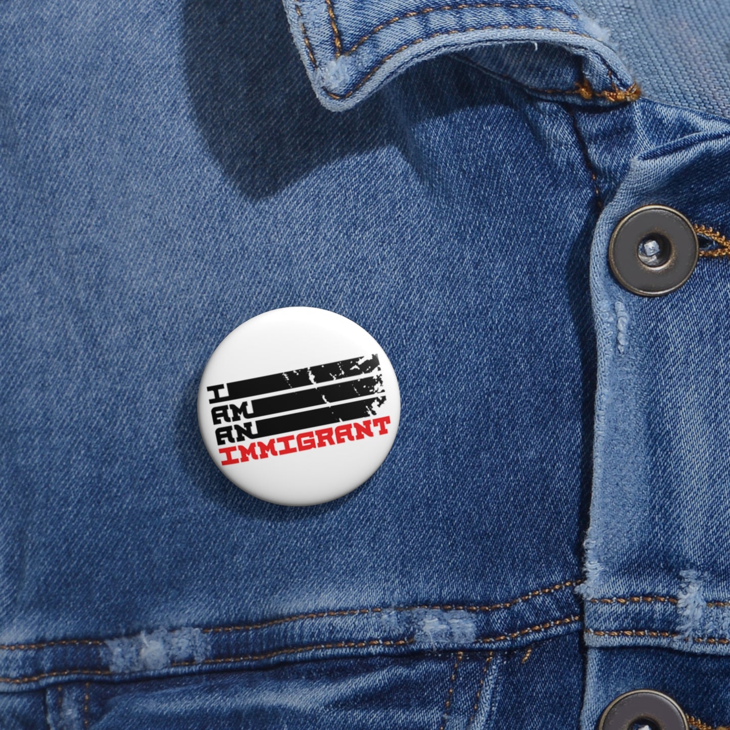 Immigrant Advocacy Pin Buttons, Support Protest Political Statement Gift Accessories, Custom Design