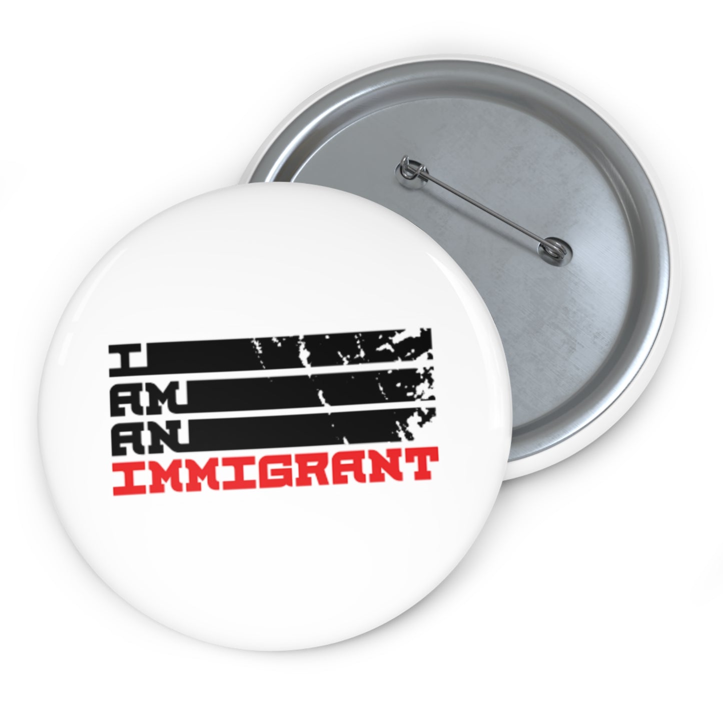 Immigrant Advocacy Pin Buttons, Support Protest Political Statement Gift Accessories, Custom Design