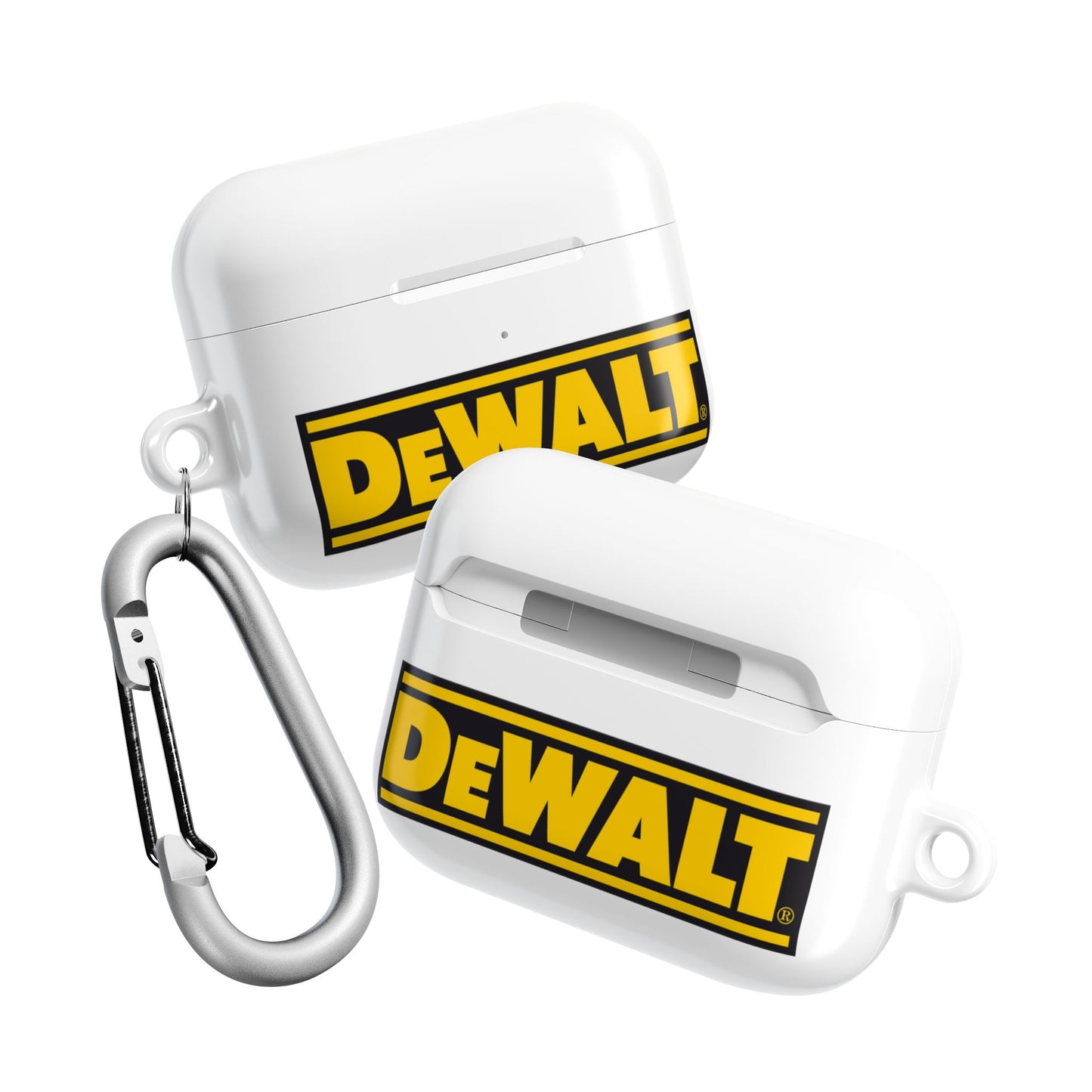 Custom DEWALT AirPod Case, Durable Earbud Holder, Unique Gift for Men, Personalized Tech Accessories, Fathers Day Present, Construction