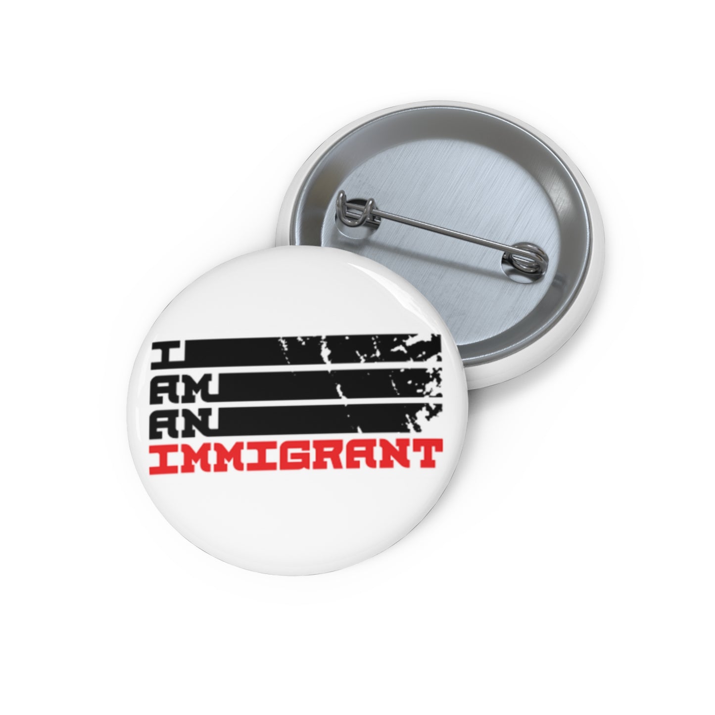 Immigrant Advocacy Pin Buttons, Support Protest Political Statement Gift Accessories, Custom Design