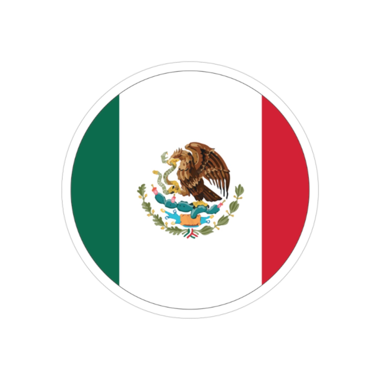 Mexican Flag Transparent Outdoor Sticker, Die-Cut, Ideal for Cars, Laptops, and Water Bottles, Perfect for Celebrations and Gifting