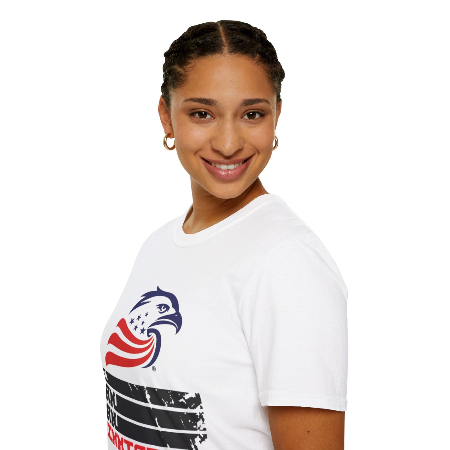 Proud Immigrant Unisex Softstyle T-Shirt, Patriotic Apparel, Equality Statement Tee, Independence Day Gear, Gift for Activists