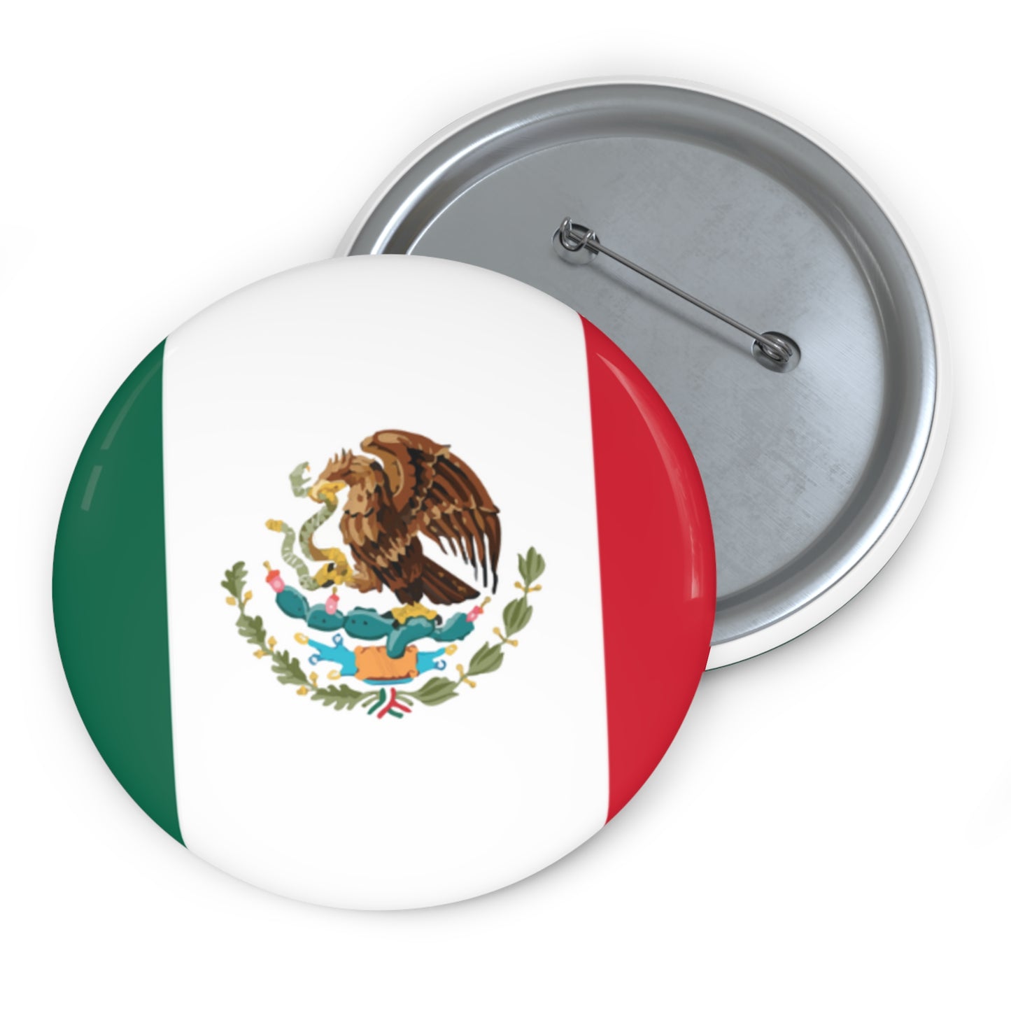 Flag Pin Buttons - Mexican